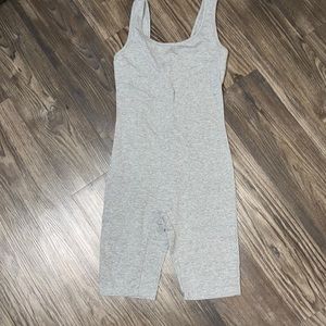 Live Fabulously Grey Romper